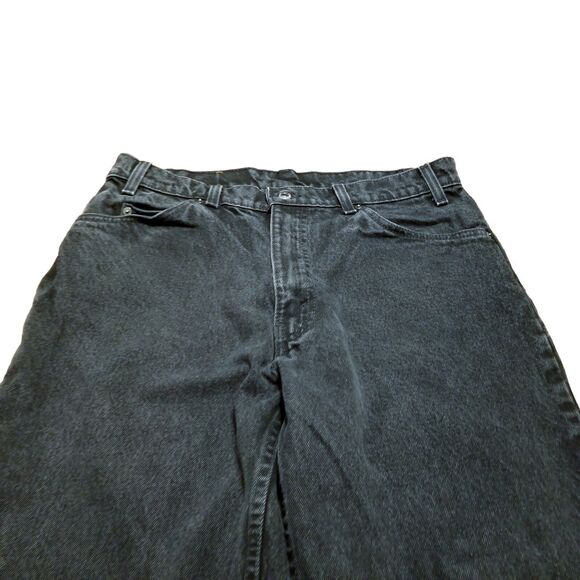 Levi's 560 Orange Tab Jeans Men's Size 33x32 Black Denim 1993 USA Made (34x31.5) - Picture 2 of 7